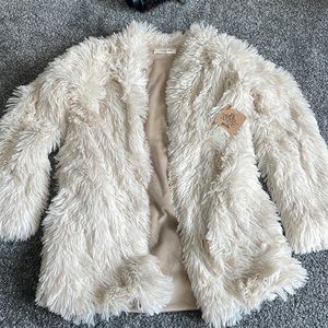 White fluffy coat from Angie girl, size L